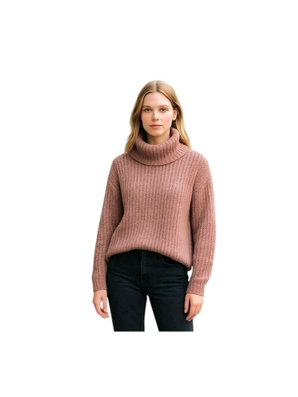 Pink Cropped Sweater Junior’s Size Small Hippie Rose - Picture 1 of 6